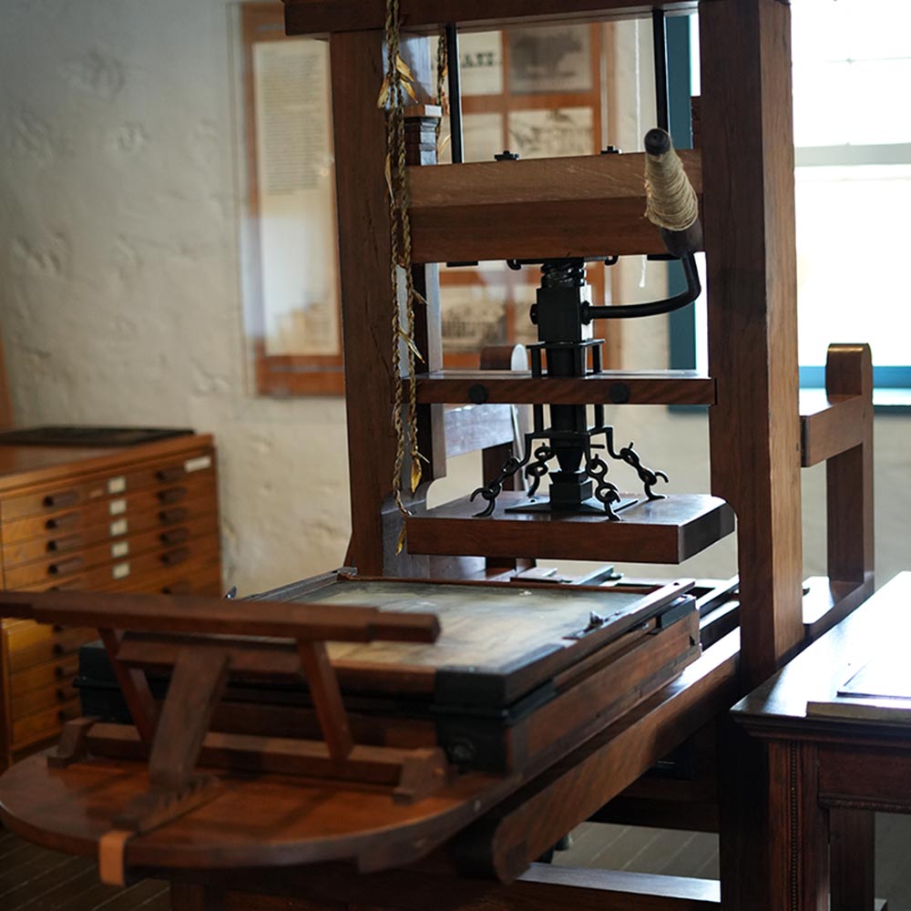 image of interior of Baldwin Home in Lahaina.